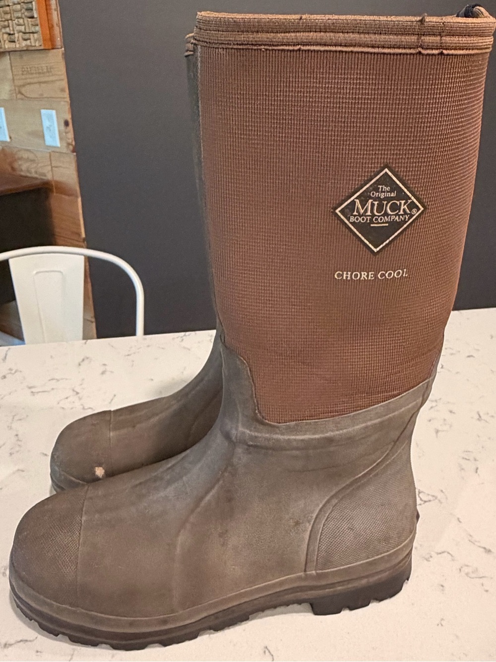 Men's Chore Cool Brown Waterproof Muck Boots- Size 13